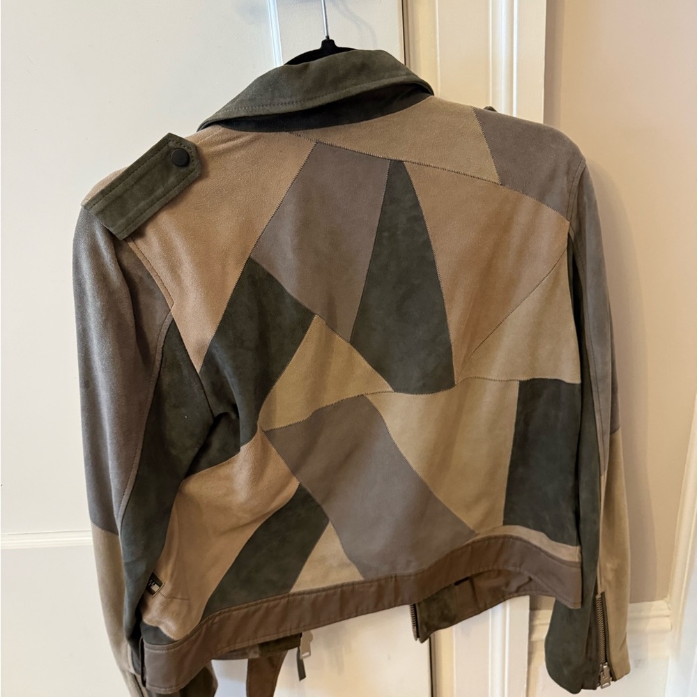 All Saints Suede Patchwork Jacket - image 2